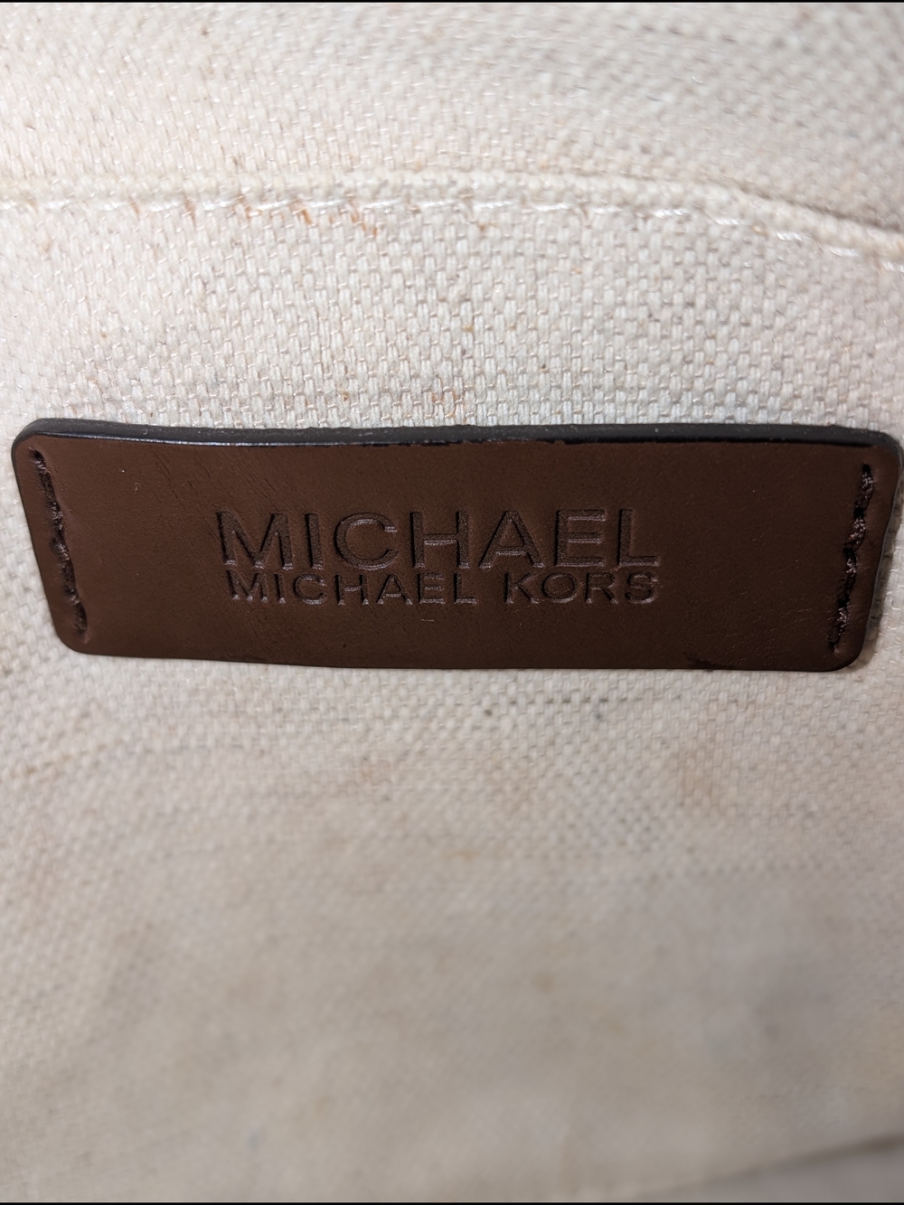 Michael Kors Gold Metallic Tote with Rope Handles - Picture 11 of 14